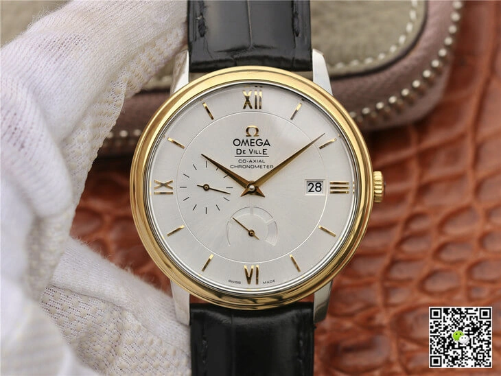Omega De Ville 424.53.40.21.02.002 ZF Factory 1:1 Best Edition Replica Watch Black Leather Strap